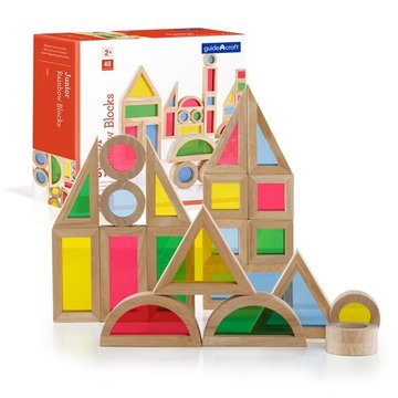Кубики Guidecraft Block Play Маленькая радуга, 5 см, 40 шт. (G3083) G3083 фото