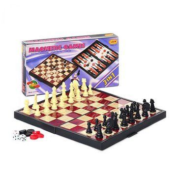 Настольная игра "Шахматы" 3 в 1 (9831) 9831 фото