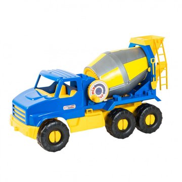 Игрушечная бетономешалка "City Truck" 39395 с подвижными элементами 39395 фото