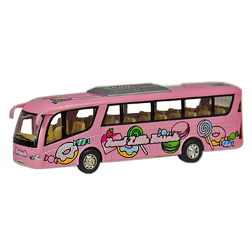 Машинка металлическая инерционная Автобус DESSERT Kinsmart KS7103W 1:65 Розовый (KS7103W(Pink)) KS7103W(Pink) фото