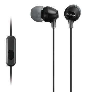 Навушники In-ear Sony MDR-EX15AP 3.5 mini-jack, Mic, Чорний (MDREX15APB.CE7) MDREX15APB.CE7 фото