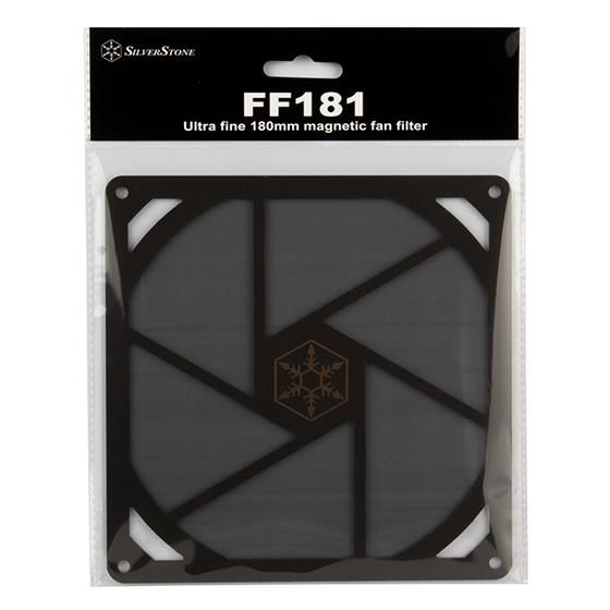 Пыльный магнитный фильтр для корпусного вентилятора SilverStone FF181B, 180mm, Black SST-FF181B фото