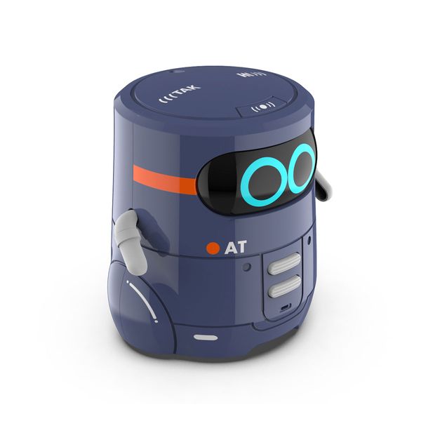 Умный робот с сенсорным управлением и обучающими карточками - AT-ROBOT 2 (темно-фиолетовый, озвуч.ук AT002-02-UKR AT002 фото