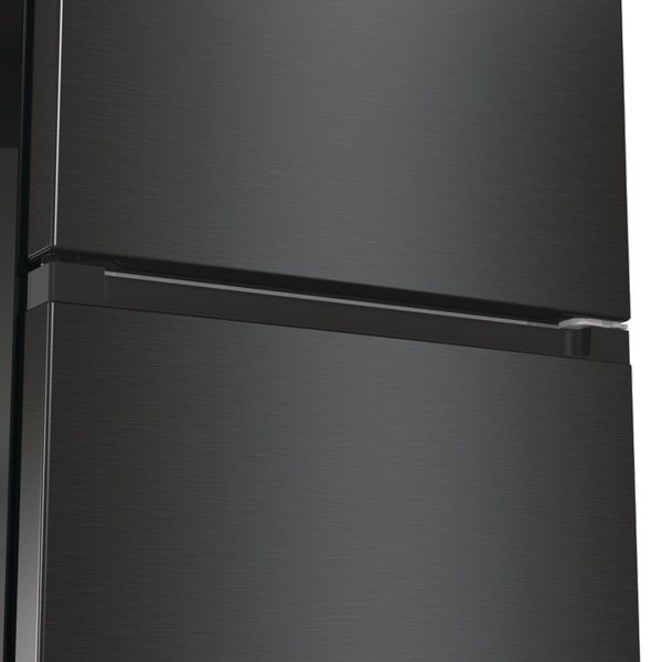 Холодильник з нижн. мороз. камерою Gorenje, 200х60х60см, 2 двері, 235( 96)л, А++, NoFrost+ , LED дисплей, Зона св-ті, чорний (NRK6202EBXL4) NRK6202EBXL4 фото
