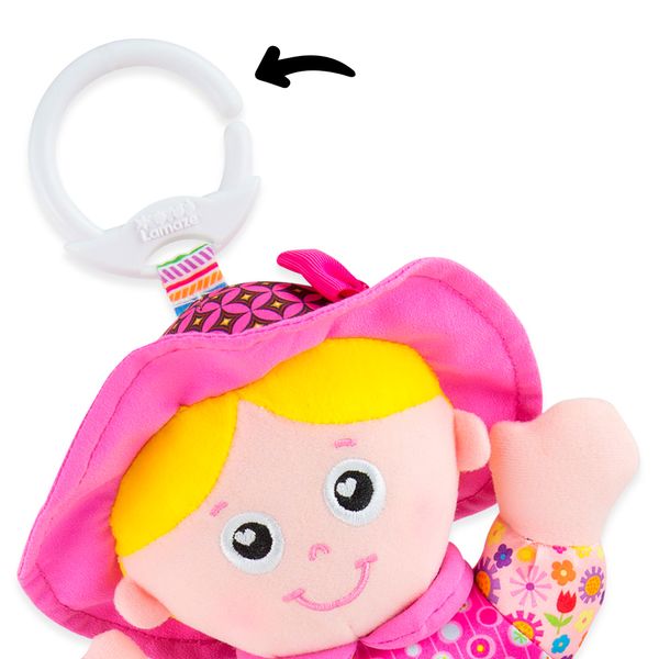 М'яка іграшка-підвіска Lamaze Лялька Емілі з брязкальцем L27026 фото