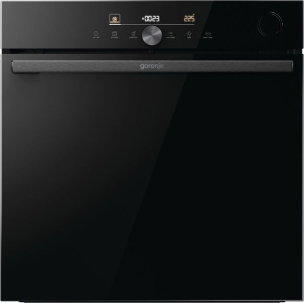 Духова шафа Gorenje електрична, 77л, A+, пара, дисплей, Wi-Fi, чорний (BSA6747DGWI) BSA6747DGWI фото