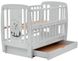 Кровать Babyroom Собачка маятник, ящик, откидной бок DSMYO-3 бук серый (625294)
