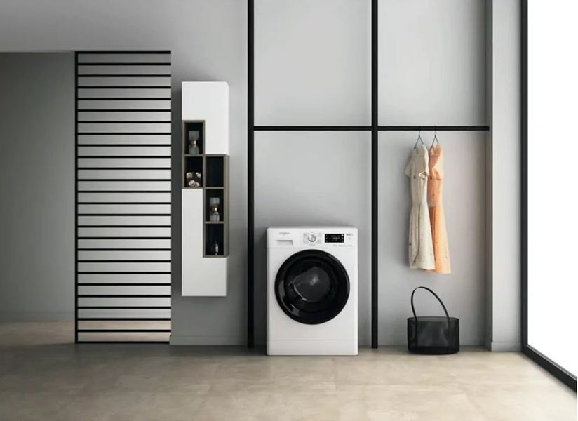 Прально-сушильна машина Whirlpool фронтальна, 9(7)кг, 1600, A+, 60см, дисплей, пара, інвертор, білий (FFWDB976258BVUA) FFWDB976258BVUA фото