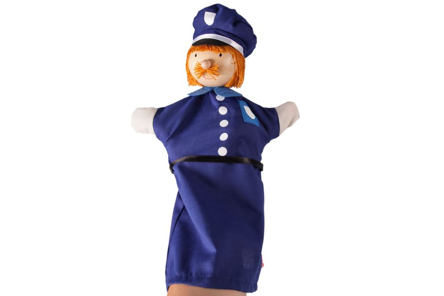Лялька-рукавичка-Поліцейський Goki 51646G 51646G фото