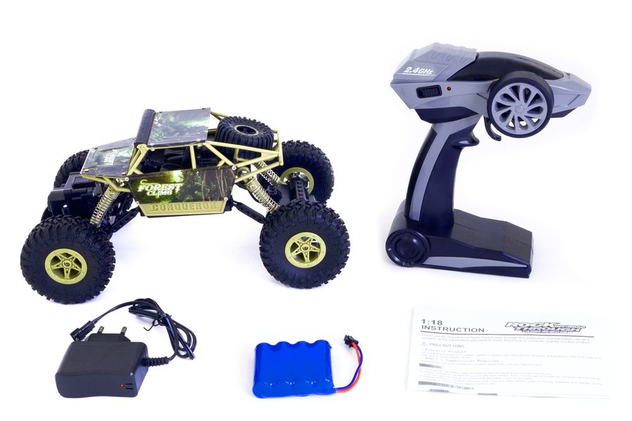 Машинка на радиоуправлении 1:18 HB Toys Краулер 4WD на аккумуляторе (зеленый) (HB-PY1803B) HB-PY1803B фото