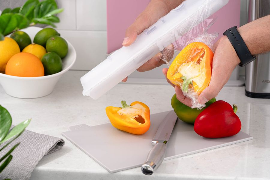 Кухонный диспенсер для пищевой плёнки и фольги Ardesto Fresh, 90 х 336 х 55 мм, прозрачный, пластик (AR1336TP) AR1336TP фото