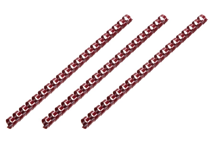 Пластикові пружини для біндера 2E, 14мм, темно-бордові, 100шт (2E-PL14-100MR) 2E-PL14-100MR фото