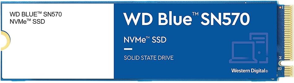 Накопичувач SSD WD M.2 1TB PCIe 3.0 Blue SN570 (WDS100T3B0C) WDS100T3B0C фото