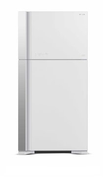 Холодильник Hitachi з верхн. мороз., 176x86х74, холод.відд.-365л, мороз.відд.-145л, 2дв., А++, NF, інв., зона нульова, білий (скло) R-VG610PUC7GPW R-VG610PUC7GPW фото