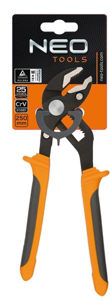 Кліщі переставні Neo Tools, 0-42мм, 250мм, CrV (01-204) 01-204 фото
