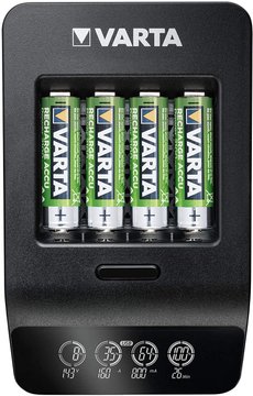 Зарядний пристрій VARTA LCD Smart Plus CHARGER+4xAA 2100 mAh 57684101441 фото