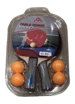 Набір для настільного тенісу , 2 ракетки, 4 м'ячики Теніс настільний (50 шт) 2 ракетки, 4 м'ячики в слюді (TT2255) TT2255 фото