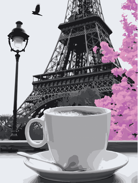 Картина по номерам. Art Craft "Кофе в Париже" 40*50 см 11208-AC 11208-AC фото