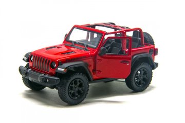 Коллекционная игрушечная модель джипа JEEP WRANGLER 5'' KT5412WA металлический Красный (KT5412WA(Red)) KT5412WA(Red) фото