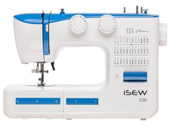 Швейная машина iSEW E36, электромех., 62Вт, 36 шв.оп., петля полуавтомат, белый+синий - Уцінка ISEW-E36 фото