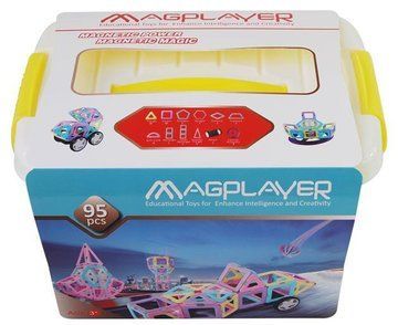 Конструктор Magplayer магнітний набір бокс 95 ел. (MPT2-95) MPT2-95 фото