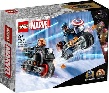 Конструктор LEGO Marvel Мотоцикли Чорної Вдови й Капітана Америка (76260) 76260 фото