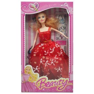 Кукла типа Барби 1219-5-1 в бальном платье Красный (1219-5-4) 1219-5-4 фото