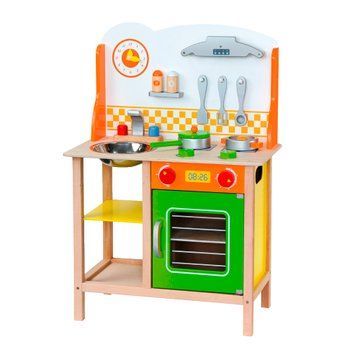 Детская кухня Viga Toys из дерева с посудой (50957FSC) 50957FSC фото