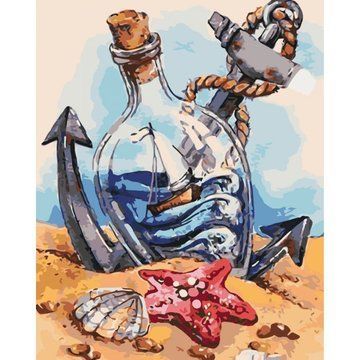 Картина за номерами. Морський пейзаж "Морське настрій" , 40 * 50 см (KHO2732) KHO2732 фото