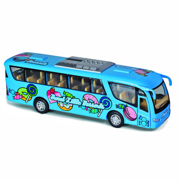 Машинка металлическая инерционная Автобус DESSERT Kinsmart KS7103W 1:65 Синий (KS7103W(Blue)) KS7103W(Blue) фото