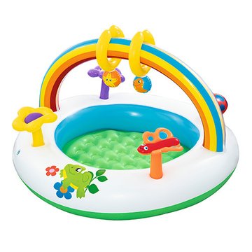 Дитячий надувний басейн BW 52239 з аркою і іграшками 52239 фото