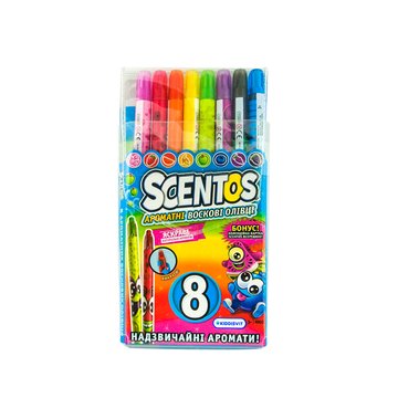 Набір ароматних воскових олівців для малювання - ВЕСЕЛКА (8 кольорів) 41102 фото