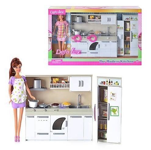 Кукла типа Барби DEFA с продуктами (6085) 6085 фото