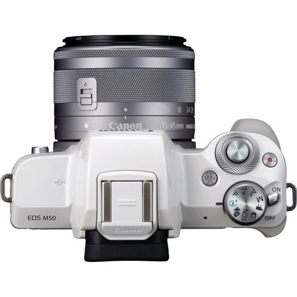 Цифр. фотокамера Canon EOS M50 + 15-45 IS STM Kit White (2681C057) 2681C057 фото