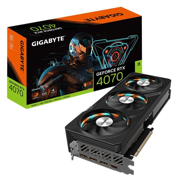 Відеокарта GIGABYTE GeForce RTX 4070 12GB GDDR6X GAMING (GV-N4070GAMING_OC-12GD) GV-N4070GAMING_OC-12GD фото