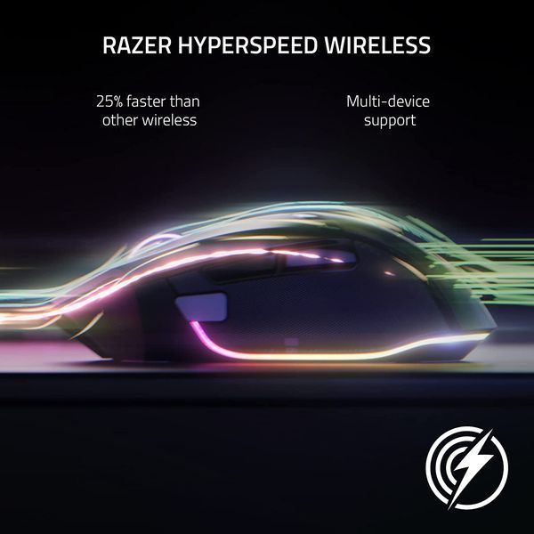 Мышь Razer Basilisk V3 Pro, RGB, USB-A/WL/BT, белый (RZ01-04620200-R3G1) RZ01-04620200-R3G1 фото