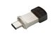 Накопичувач Transcend 32GB USB 3.1 Type-A + Type-C 890 R90/W30MB/s Metal Silver (TS32GJF890S)