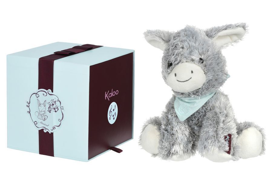 Музична іграшка Les Amis Віслюк сірий (25 см) в коробці Kaloo (K963140) K963140 фото