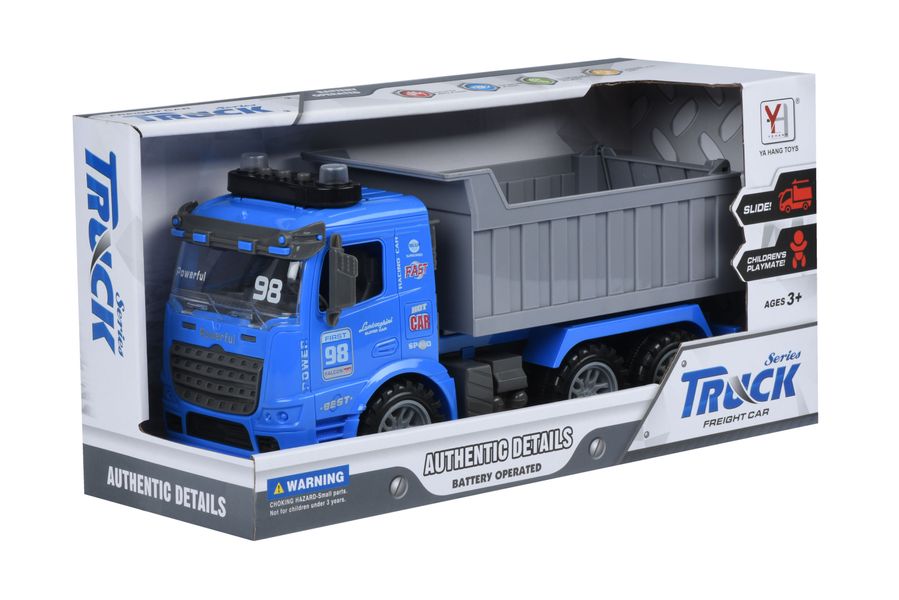 Машинка инерционная Truck Самосвал (синий) со светом и звуком Same Toy (98-614AUt-2) 98-614AUt-2 фото