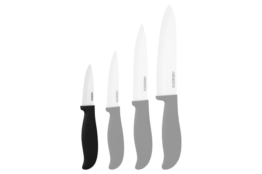 Нож керамический для овощей Ardesto Fresh 7.5 см, черный, керамика/пластик (AR2118CB) AR2118CB фото