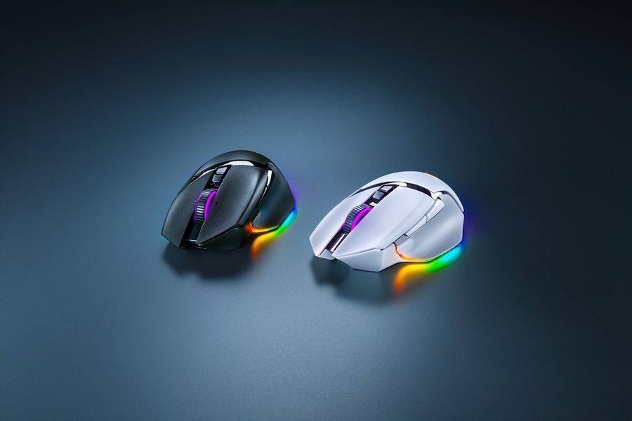 Мышь Razer Basilisk V3 Pro, RGB, USB-A/WL/BT, белый (RZ01-04620200-R3G1) RZ01-04620200-R3G1 фото
