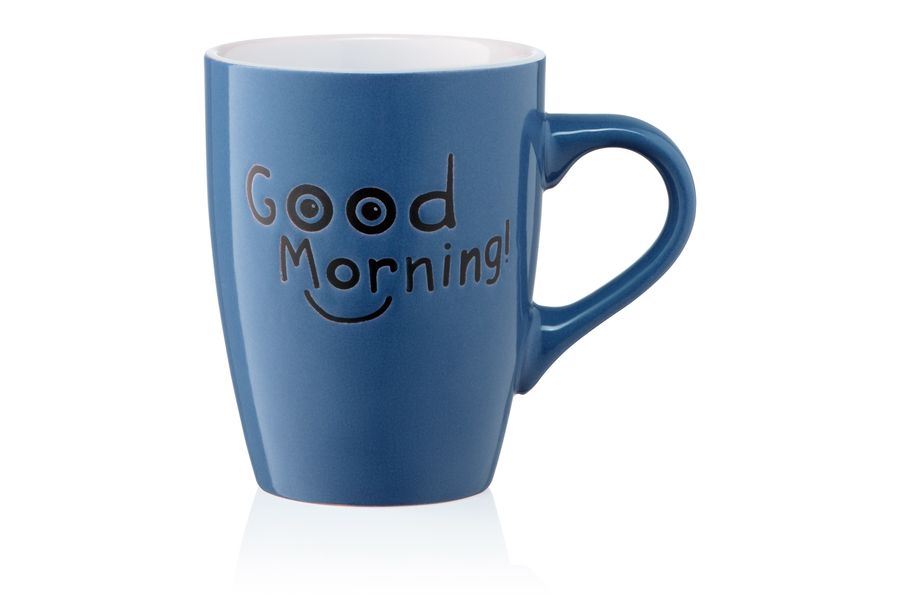 Чашка Ardesto Good Morning, 330 мл, синя, кераміка (AR3468BL) AR3468BL фото