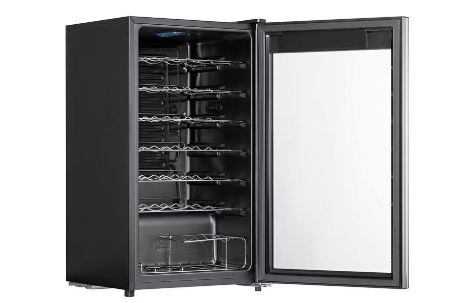 Холодильник ARDESTO для вина, 84.2x48х44, мороз.відд.-96л, зон - 1, бут-34, ST, диспл внутр., чорний - Уцінка WCF-M34 фото