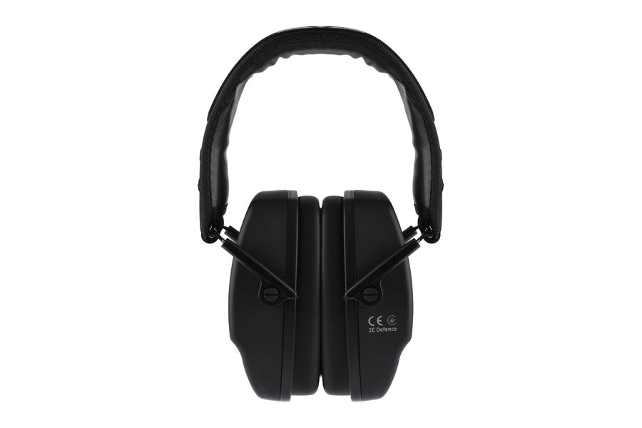 Тактичні захисні навушники 2E Defence Black NRR: 25 dB, пасивні 2E-TPE016BK - Уцінка 2E-TPE016BK фото