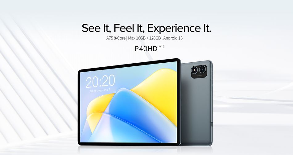 Планшет Teclast P40HD 10.1" 8GB, 128GB, LTE, 6000mAh, Android, сірий 6940709685266 фото
