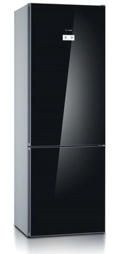 Холодильник Bosch з нижн. мороз., 203x70x67, xолод.відд.-330л, мороз.відд.-105л, 2дв., А++, NF, дисплей, чорний KGN49LB30U KGN49LB30U фото