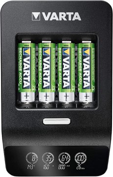 Зарядное устройство VARTA LCD Ultra Fast Plus Charger + 4xAA 2100 mAh 57685101441 фото