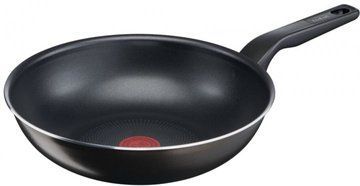Сковорода Tefal XL Intense ВОК, 28см, покриття Titanium 2Х, Thermo-Spot, алюм., чорний (C3841953) C3841953 фото
