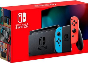 Игровая консоль Nintendo Switch (неоновый красный/неоновый синий) - Уцінка 045496452629 фото