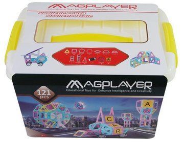 Конструктор Magplayer магнітний набір бокс 121 ел. (MPT2-121) MPT2-121 фото